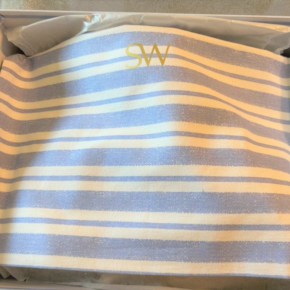 Stuart Weitzman | Like New Mirela Stripes espadrille wedges in Sunflower color - Picture 10 of 11